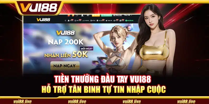 Tiền thưởng đầu tay Vui88 - Hỗ trợ tân binh tự tin nhập cuộc