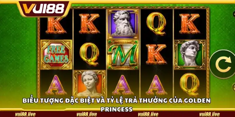 Biểu tượng đặc biệt và tỷ lệ trả thưởng của Golden Princess
