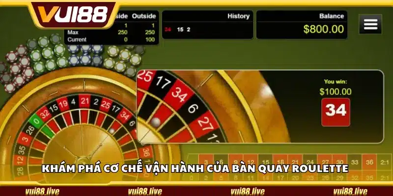 Khám phá cơ chế vận hành của bàn quay Roulette