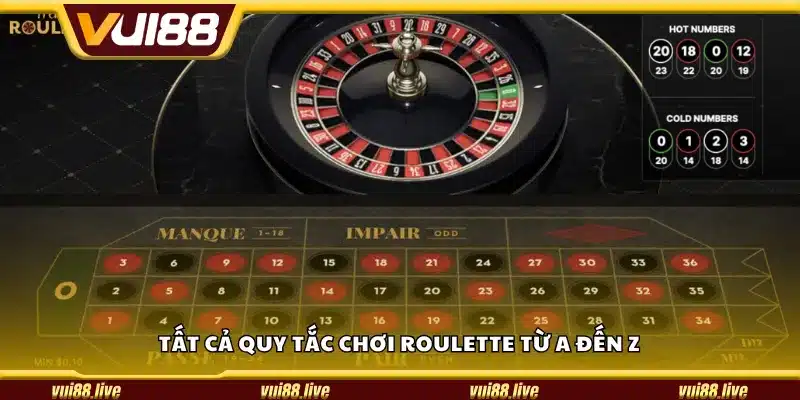 Tất cả quy tắc chơi Roulette từ A đến Z